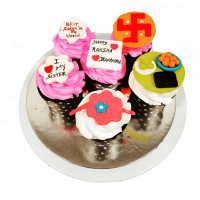 Rakhi Cupcake online delivery in Noida, Delhi, NCR,
                    Gurgaon