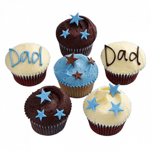 Twinkling Stars Cupcakes for Dad online delivery in Noida, Delhi, NCR, Gurgaon