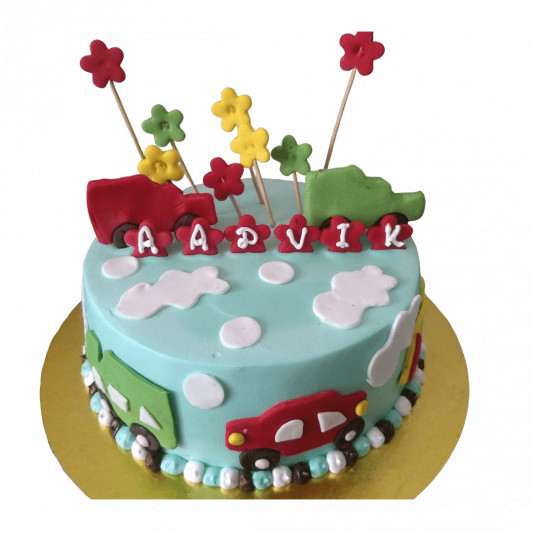 Designer Car Theme Cake  online delivery in Noida, Delhi, NCR, Gurgaon