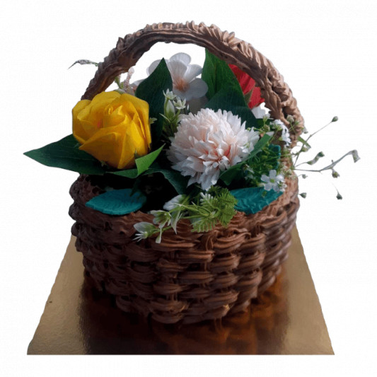 Flower Bucket Cake online delivery in Noida, Delhi, NCR, Gurgaon