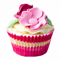 Pink Flower Fondant Cupcakes online delivery in Noida, Delhi, NCR,
                    Gurgaon