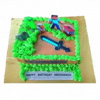 Minecraft Customize Cake online delivery in Noida, Delhi, NCR,
                    Gurgaon
