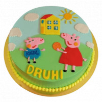 Peppa and George Cake  online delivery in Noida, Delhi, NCR,
                    Gurgaon