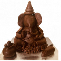 10 Inch - ECO Friendly Chocolate Handmade Ganesh online delivery in Noida, Delhi, NCR,
                    Gurgaon