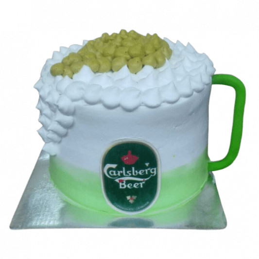 Carlsberg Mug Designer Cake online delivery in Noida, Delhi, NCR, Gurgaon