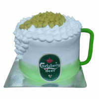 Carlsberg Mug Designer Cake online delivery in Noida, Delhi, NCR,
                    Gurgaon