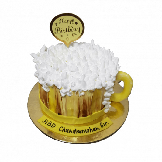 Beer Mug Cream Cake  online delivery in Noida, Delhi, NCR, Gurgaon