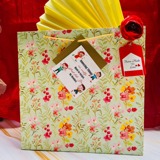 Rakhi Hampers with Memory treasure Bag online delivery in Noida, Delhi, NCR, Gurgaon