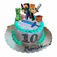 Minecraft Theme Cake online delivery in Noida, Delhi, NCR,
                    Gurgaon