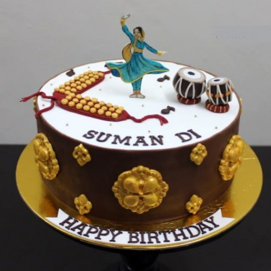 Classical Dance Theme Cake online delivery in Noida, Delhi, NCR, Gurgaon