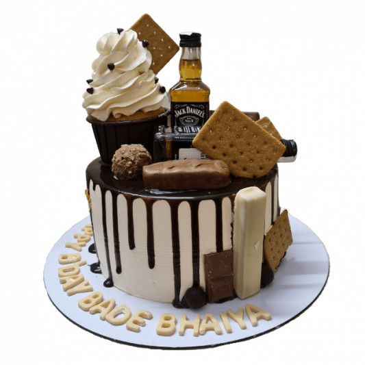 Liquor Bottle Cake  online delivery in Noida, Delhi, NCR, Gurgaon