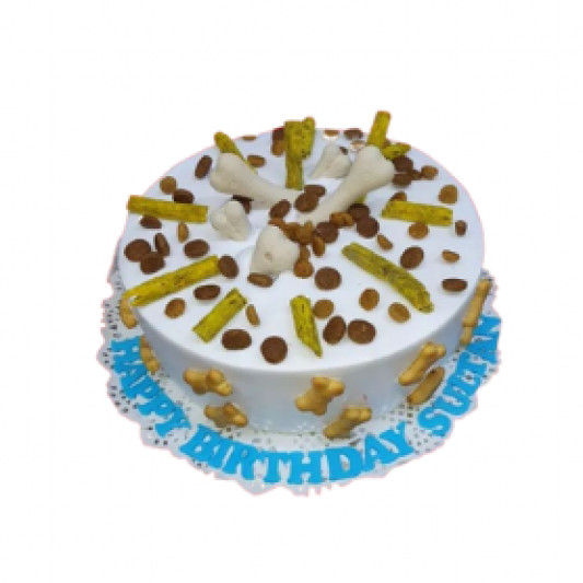 Beautiful Cream Cake for Dog online delivery in Noida, Delhi, NCR, Gurgaon