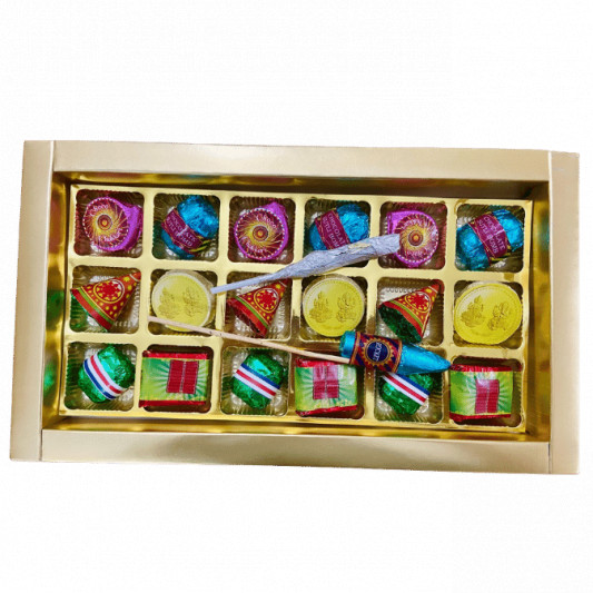 Happy Diwali 20 Psc Chocolate Patakha - Gift Pack online delivery in Noida, Delhi, NCR, Gurgaon