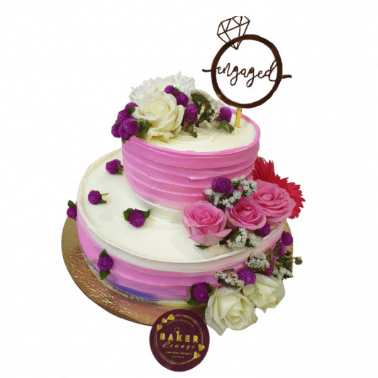 Engagement  Cake  online delivery in Noida, Delhi, NCR, Gurgaon