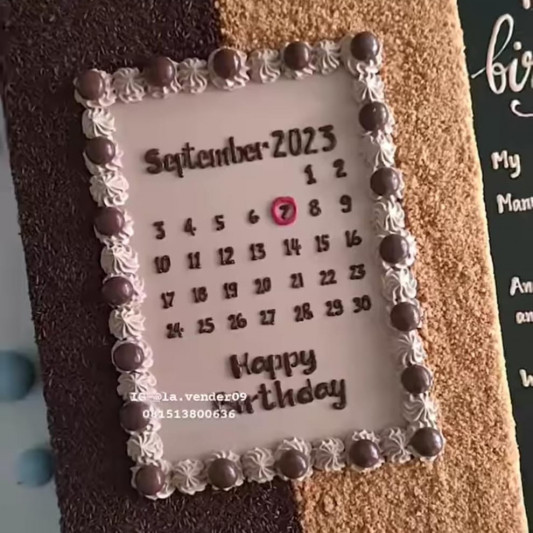 Customized Calendar Cake online delivery in Noida, Delhi, NCR, Gurgaon