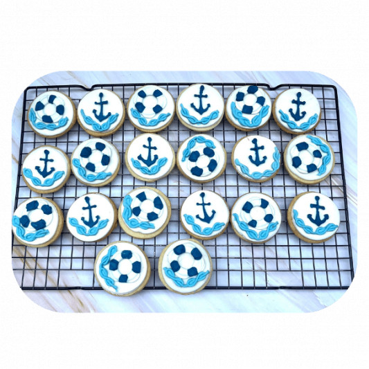 Theme Cookies Medium Size With Sugar Paste online delivery in Noida, Delhi, NCR, Gurgaon