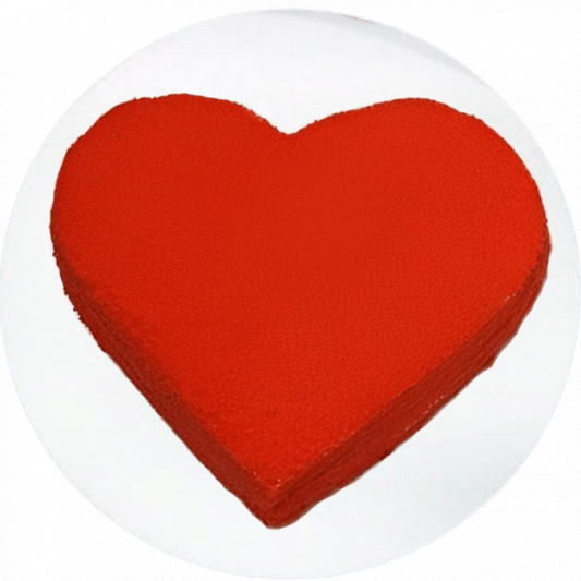 Naked Red Velvet Heart Cake online delivery in Noida, Delhi, NCR, Gurgaon