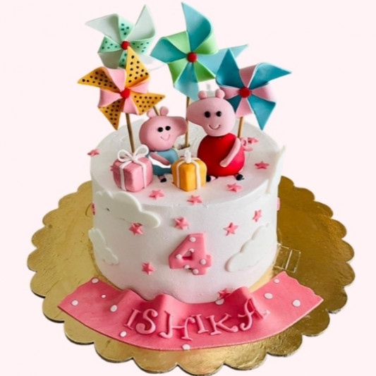 Peppa Pig Theme Cake online delivery in Noida, Delhi, NCR, Gurgaon