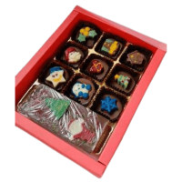 Christmas Theme Chocolate Box With A Bar online delivery in Noida, Delhi, NCR,
                    Gurgaon