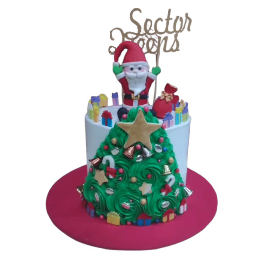 Christmas Theme Cake online delivery in Noida, Delhi, NCR, Gurgaon