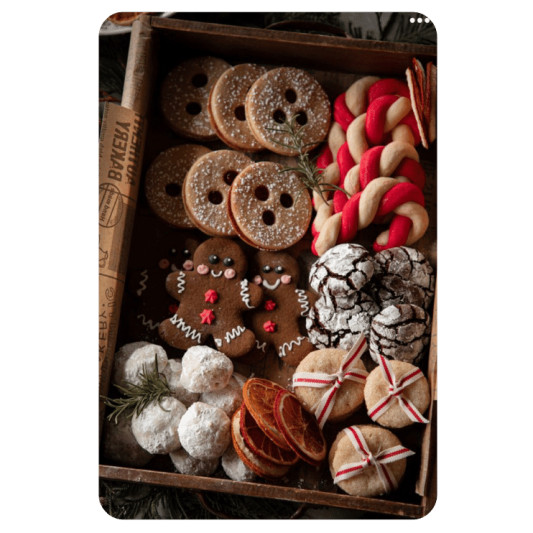 Christmas Royal Icing Assorted Cookies Box online delivery in Noida, Delhi, NCR, Gurgaon