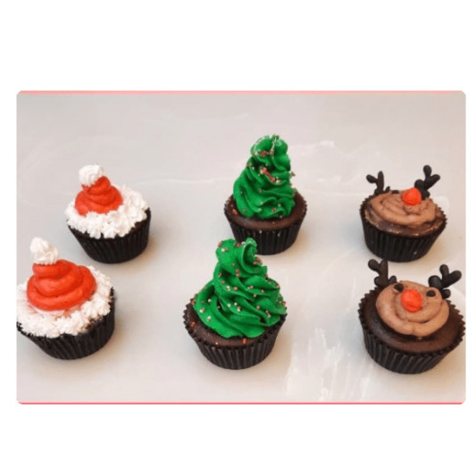 Christmas Cupcake online delivery in Noida, Delhi, NCR, Gurgaon