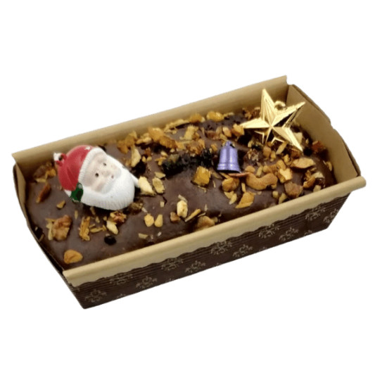 Rectangular Christmas Plum Cake online delivery in Noida, Delhi, NCR, Gurgaon