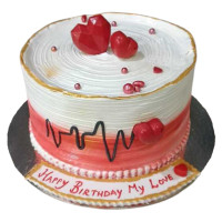 Heart Beat Cake  online delivery in Noida, Delhi, NCR,
                    Gurgaon