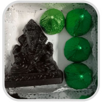 Chocolate Ganpati Idol with 4 Psc Modak Chocolates online delivery in Noida, Delhi, NCR,
                    Gurgaon