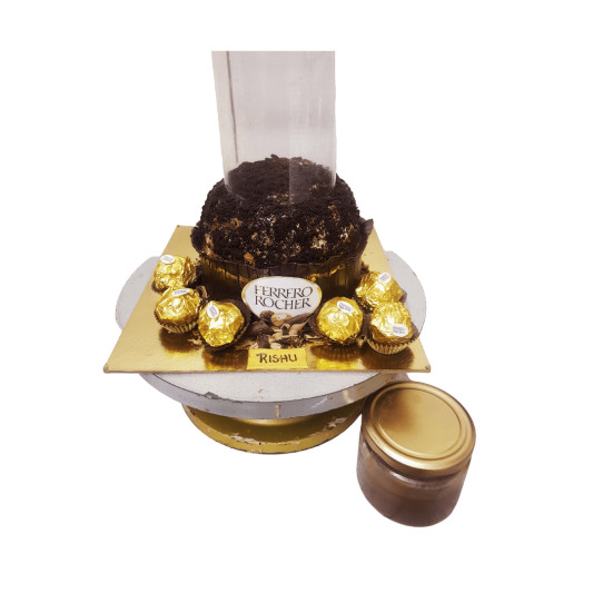 Ferraro Rocher Pull me Out Cake  online delivery in Noida, Delhi, NCR, Gurgaon