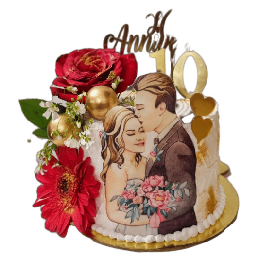 Anniversary Tall Cake online delivery in Noida, Delhi, NCR, Gurgaon