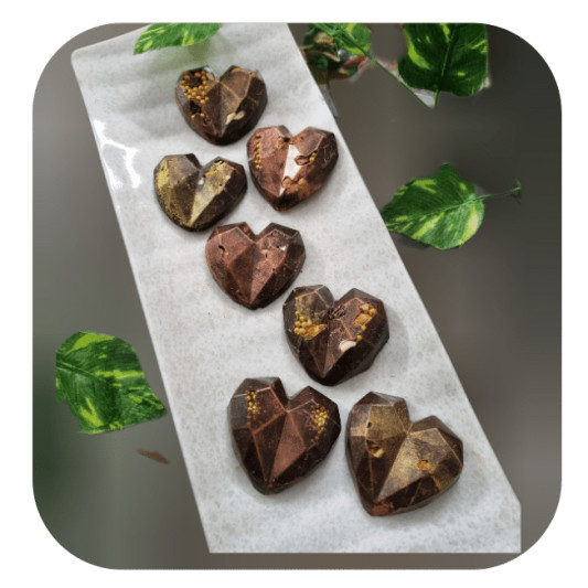 Designer Heart Chocolates Fruit N Nut online delivery in Noida, Delhi, NCR, Gurgaon