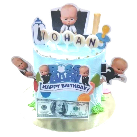 Baby Boss Theme Semifondat Cake online delivery in Noida, Delhi, NCR, Gurgaon