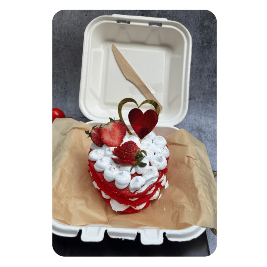 Naked Heart Shape Bento Cake online delivery in Noida, Delhi, NCR, Gurgaon