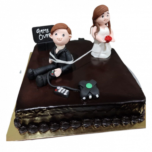 Game Over Bachelorette Party Cake online delivery in Noida, Delhi, NCR, Gurgaon