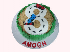 Choco Vanilla Car Track-Number Cake online delivery in Noida, Delhi, NCR,
                    Gurgaon