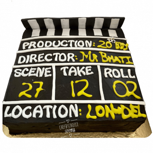 Movie Clapper Board Cake online delivery in Noida, Delhi, NCR, Gurgaon