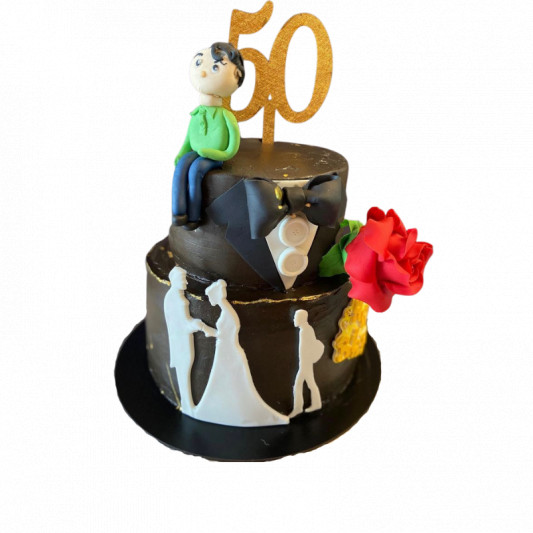 50th Birthday Cake - Buy Online, Free UK Delivery — New Cakes