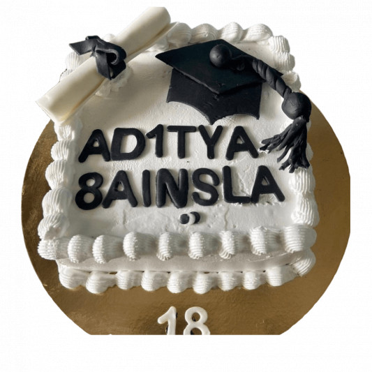 Graduation Theme Cake online delivery in Noida, Delhi, NCR, Gurgaon