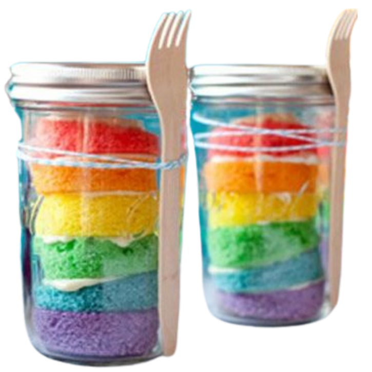 Rainbow Jar Cake online delivery in Noida, Delhi, NCR, Gurgaon