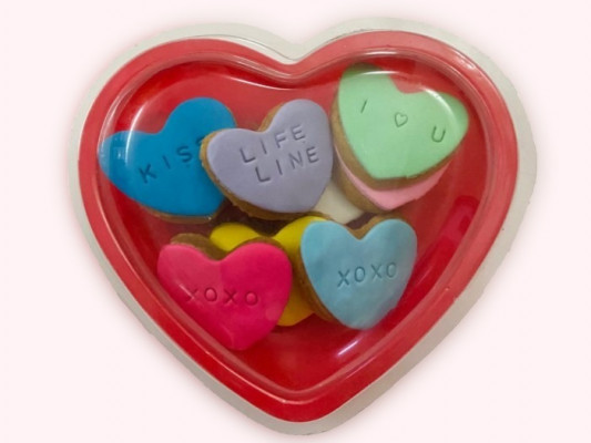 Heart Message Cookies online delivery in Noida, Delhi, NCR, Gurgaon