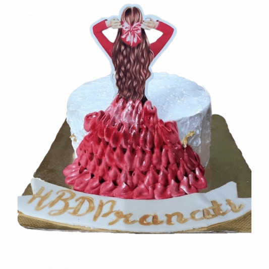 Back View Doll Pull me up Cake online delivery in Noida, Delhi, NCR, Gurgaon