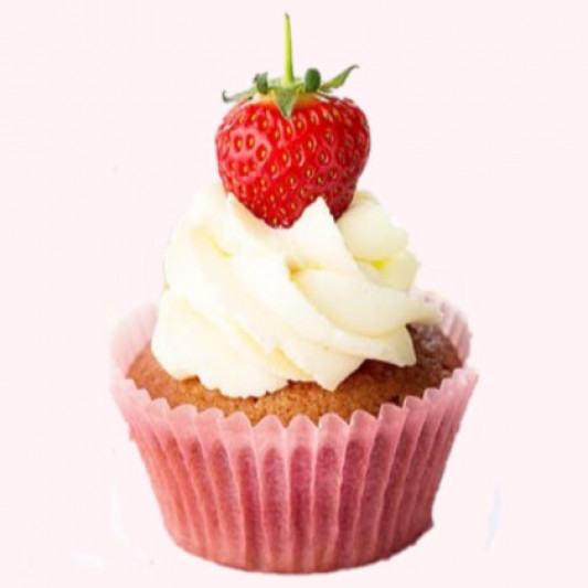 Beautiful Strawberry Cream Cupcake online delivery in Noida, Delhi, NCR, Gurgaon