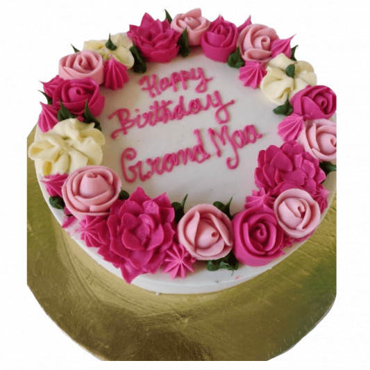 Floral Designer Birthday Cake online delivery in Noida, Delhi, NCR, Gurgaon