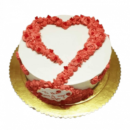 Love Cream Cake  online delivery in Noida, Delhi, NCR, Gurgaon