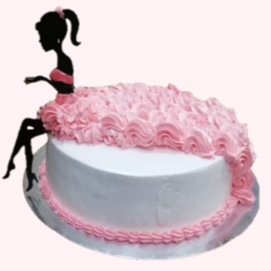 Girl Silhouette Cake online delivery in Noida, Delhi, NCR, Gurgaon