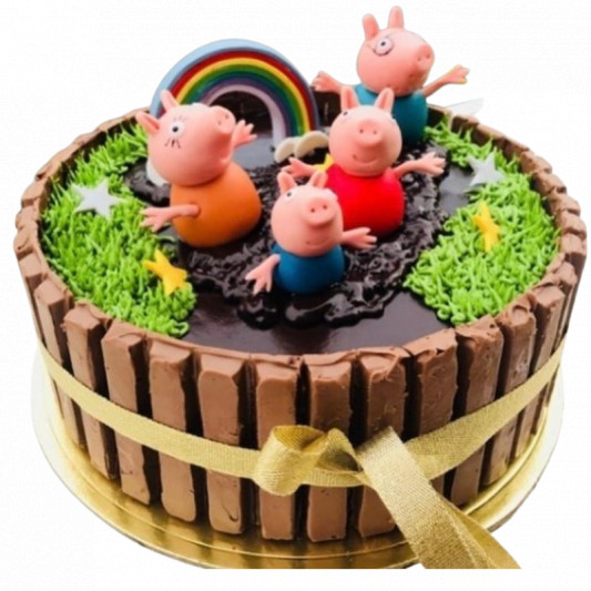 Peppa Pig KitKat Cake online delivery in Noida, Delhi, NCR, Gurgaon