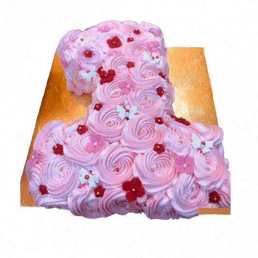 Monogram/Number Cake online delivery in Noida, Delhi, NCR, Gurgaon