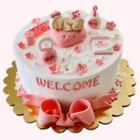 Baby Girl Welcome Cake online delivery in Noida, Delhi, NCR,
                    Gurgaon