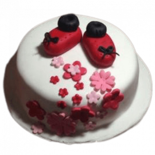 Baby Shower Cake with Booties online delivery in Noida, Delhi, NCR, Gurgaon